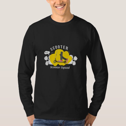 Scooter Electric Stunt Moped Rider Motorcycle Bik Tシャツ (正面)