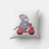 Scooter.PNGでバイクもしくは自転車に乗る人としてマウス クッション (裏面)