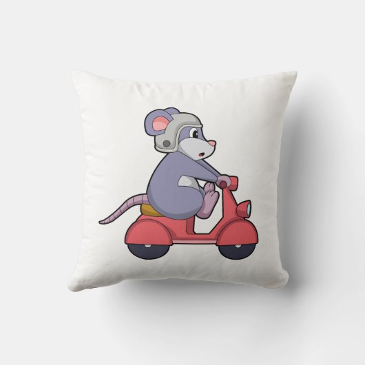 Scooter.PNGでバイクもしくは自転車に乗る人としてマウス クッション (裏面)