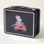 Scooter.PNGでバイクもしくは自転車に乗る人としてマウス メタルランチボックス (裏面)