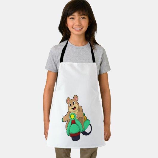 Scooter.PNGとのバイクもしくは自転車に乗る人としてベア エプロン (インサイチュ)