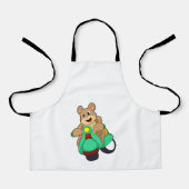 Scooter.PNGとのバイクもしくは自転車に乗る人としてベア エプロン (正面)