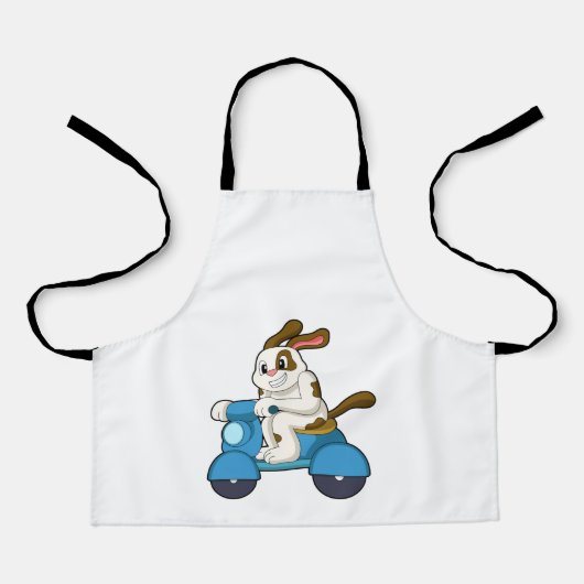 Scooter.PNGバイクもしくは自転車に乗る人としての犬 エプロン (正面)