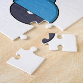 Scooter.PNGバイクもしくは自転車に乗る人としての犬 ジグソーパズル (側面)