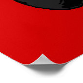 Scooter Racer grey black Large Print ポスター (角)