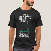 Scooter Stunt Scouter E Scooter Off Road Electric  Tシャツ (正面)