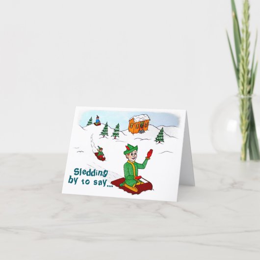 Scooter the Elf Christmas Card サンキューカード (正面)