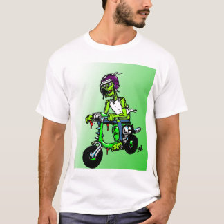 Scooteringのゾンビのティー Tシャツ