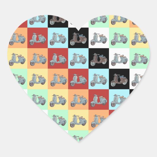 Scootersスタンプ ハートシール (正面)