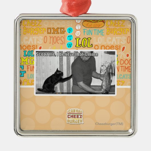 Scooz私、私の物である私は信じます メタルオーナメント (正面)