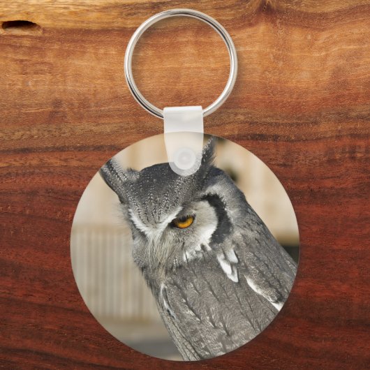 Scops Owl Keychain キーホルダー (正面)