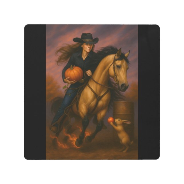 Scorching Fast Barrel Racing Team! メタルプリント (正面)