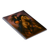 Scorching Fast Barrel Racing Team In Fall  ノートブック (右側)