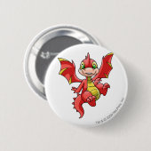 Scorchioの赤 缶バッジ (正面&裏面)