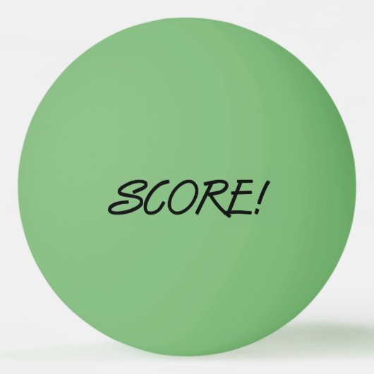 Score 1-star green black ping pong ball 卓球ボール (正面)