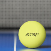 Score 1-star yellow black ping pong ball 卓球ボール (ネット)