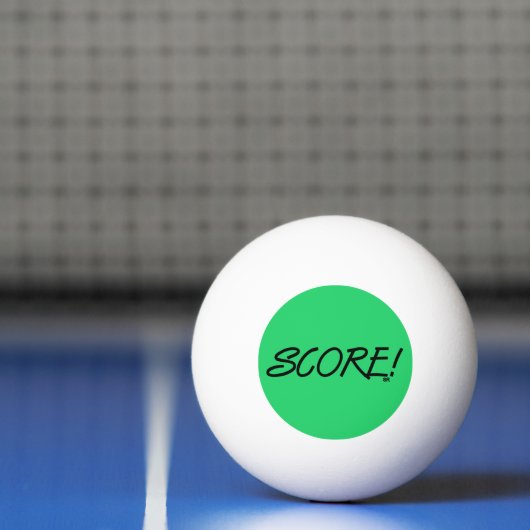 Score 3-star green ping pong ball 卓球ボール (ネット)