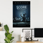 SCORE Baton Poster by Epileff Media ポスター (ホームオフィス)