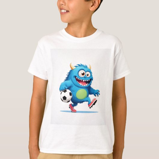 Score Big with This Monster Kicker! Tシャツ (正面)