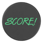 Score black hockey puck アイスホッケーパック (正面)