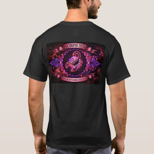 Scorpio 2026 Zodiac Phoenix Mandala – Transformati Tシャツ (裏面)