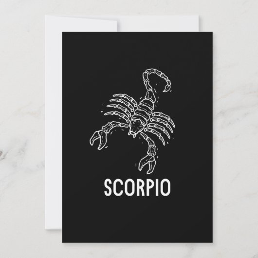 Scorpio Astrology Birthday Gift Zodiac Signs 招待状 (正面)