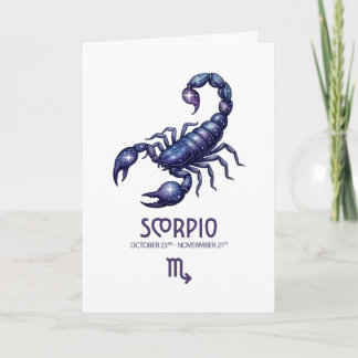 Scorpio Birthday Card シーズンカード