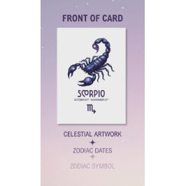 Scorpio Birthday Card シーズンカード