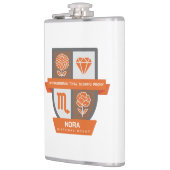 Scorpio Birthday Crest™ for November 1-21 フラスク (左)