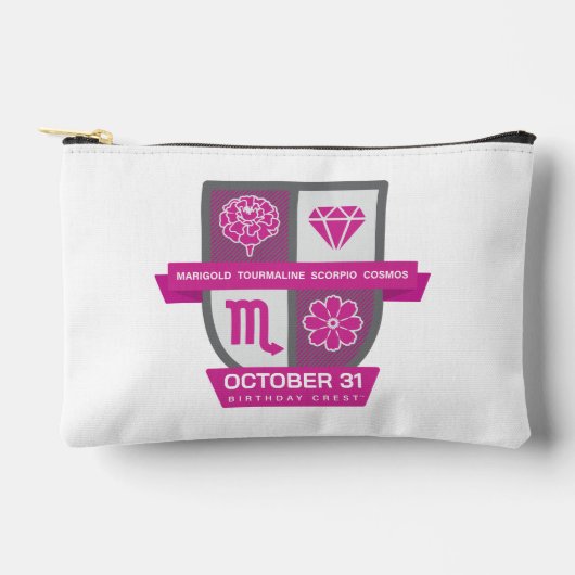 Scorpio Birthday Crest™ for October 24-31 アクセサリーポーチ (正面)