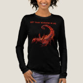 Scorpio Birthday Gift | Zodiac | Fiery Scorpion トライブレンドＴシャツ (正面)