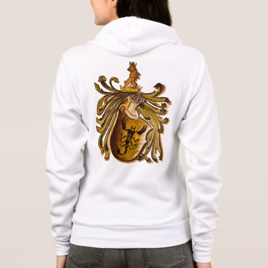 Scorpio Coat of Arms Hoodie Jacket パーカ (裏面)