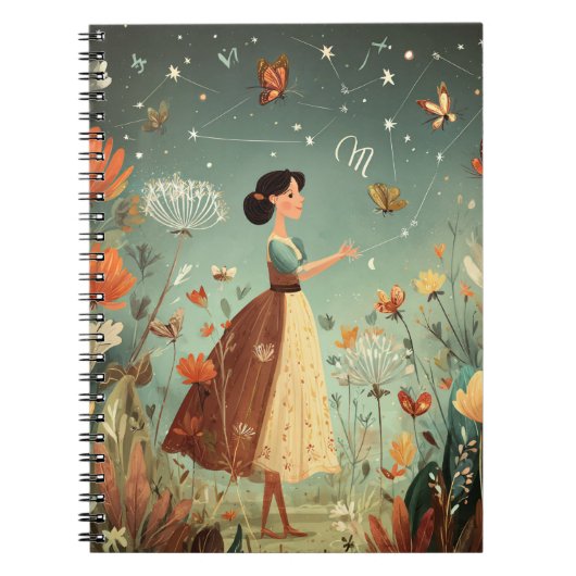 Scorpio Constellation Zodiac Notebook ノートブック (正面)