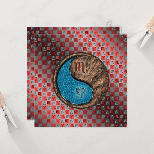 Scorpio & Earth Rabbit カード (正面/裏面インサイチュ)