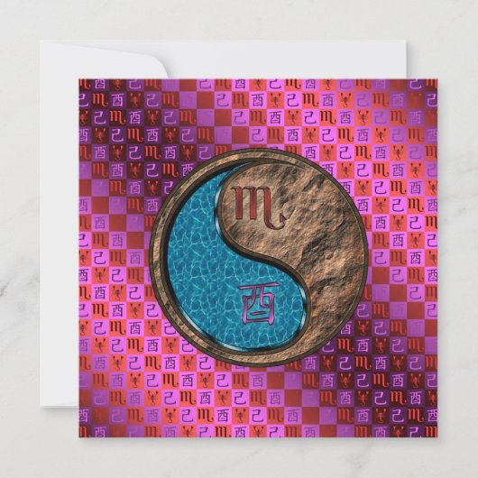 Scorpio & Earth Rooster カード (正面)