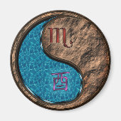 Scorpio & Earth Rooster マグネット (正面)