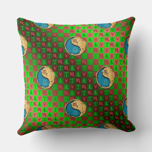 Scorpio & Fire Goat クッション (裏面)