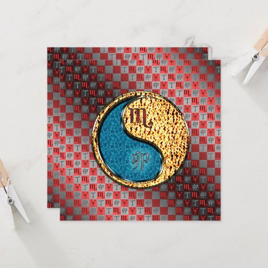 Scorpio & Fire Rabbit カード (正面/裏面インサイチュ)