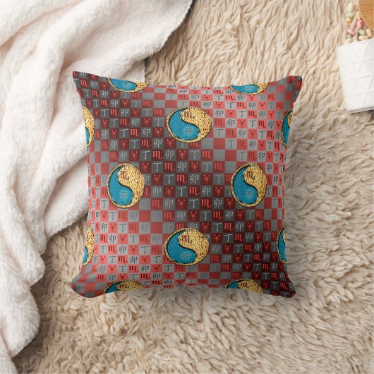 Scorpio & Fire Rabbit クッション (ブランケット)