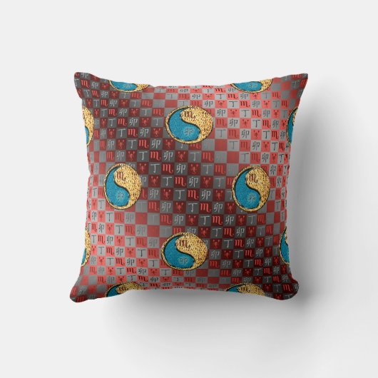 Scorpio & Fire Rabbit クッション (裏面)