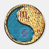 Scorpio & Fire Rooster マグネット (正面)