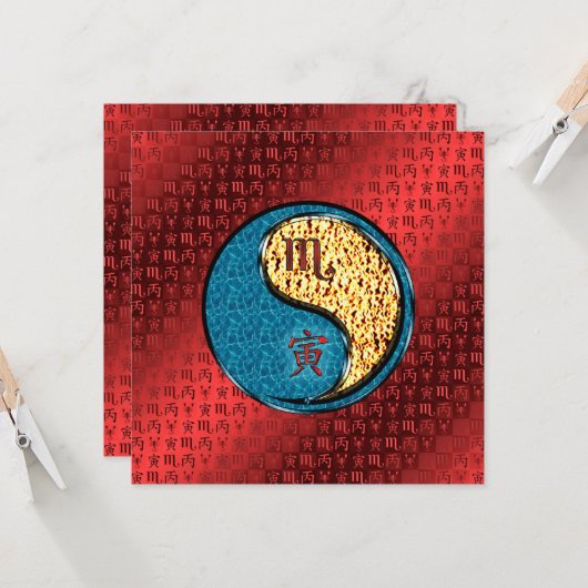 Scorpio & Fire Tiger カード (正面/裏面インサイチュ)