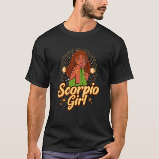 Scorpio Girl Astrology Astrologer Zodiac Sign Horo Tシャツ (正面)