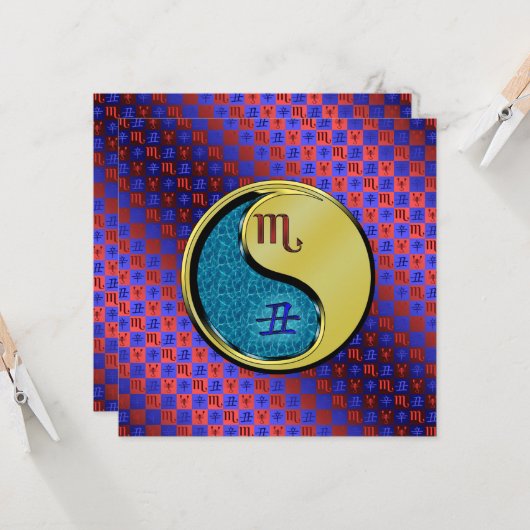 Scorpio & Metal Ox カード (正面/裏面インサイチュ)