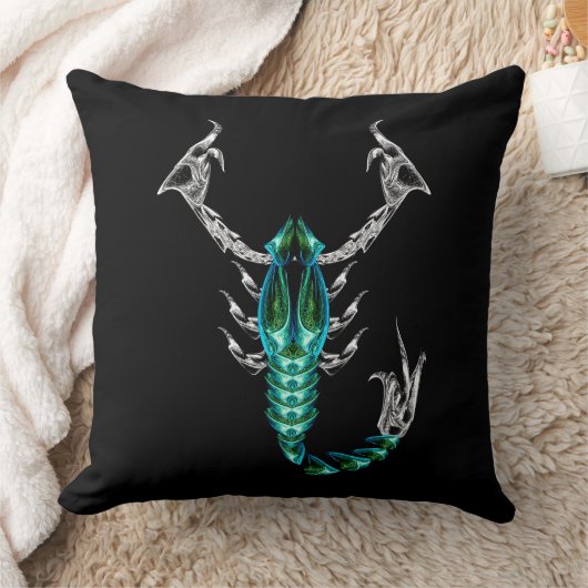 Scorpio – Minimalist Zodiac Decorative Pillow クッション (ブランケット)