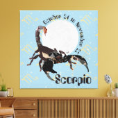Scorpio October 24 to November 22 Canvas キャンバスプリント (インサイチュ (リビング))