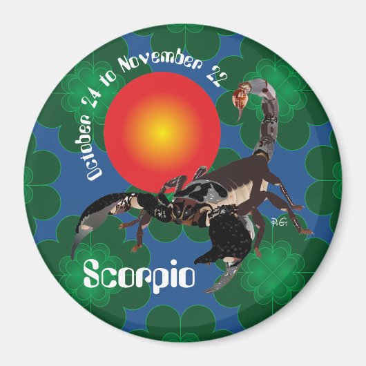 Scorpio October 24 to November 22 Magnet マグネット (正面)