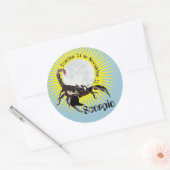 Scorpio October 24 to November 22 Sticker ラウンドシール (封筒)