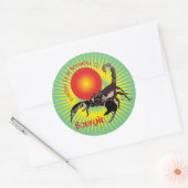 Scorpio October 24 to November 22 Sticker ラウンドシール (封筒)
