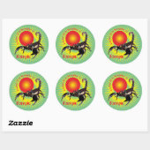 Scorpio October 24 to November 22 Sticker ラウンドシール (シート)